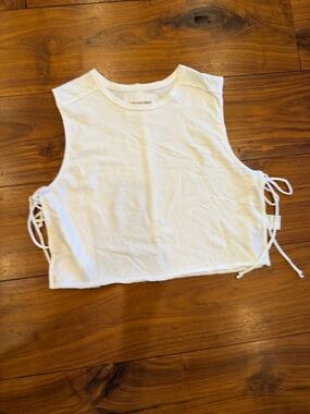 We The Free White Harnie Scoop Neck open sided Tank. White, medium!